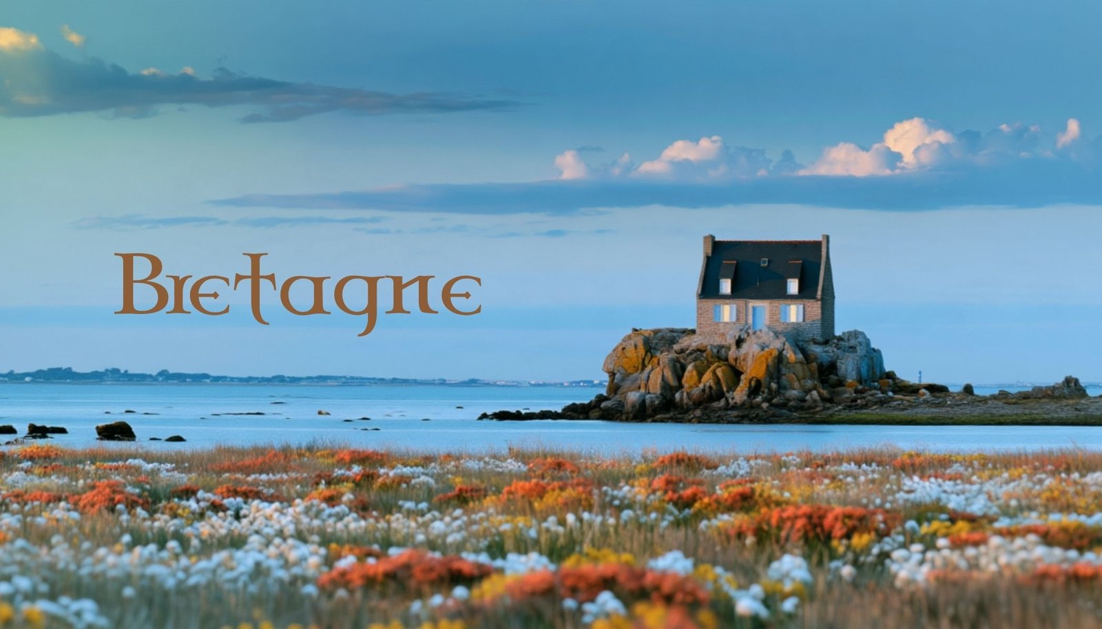 Maison de pêcheur et voiliers sur le golfe du Morbihan, Bretagne sud