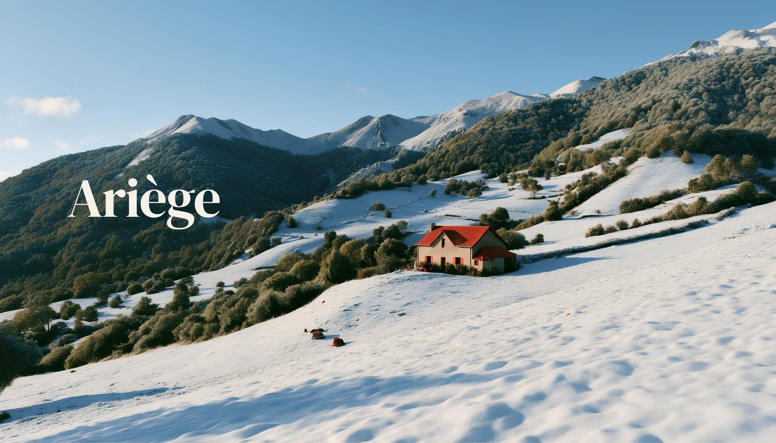Paysage de montagne en Ariège