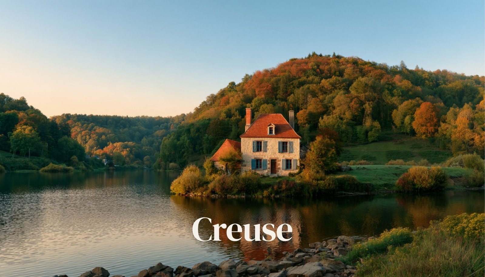 Paysage de la vallée de la Creuse