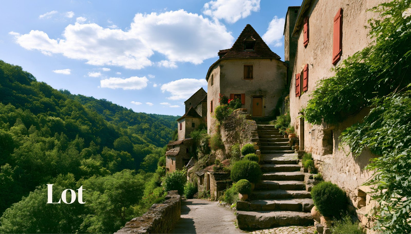 Paysage rural du Lot