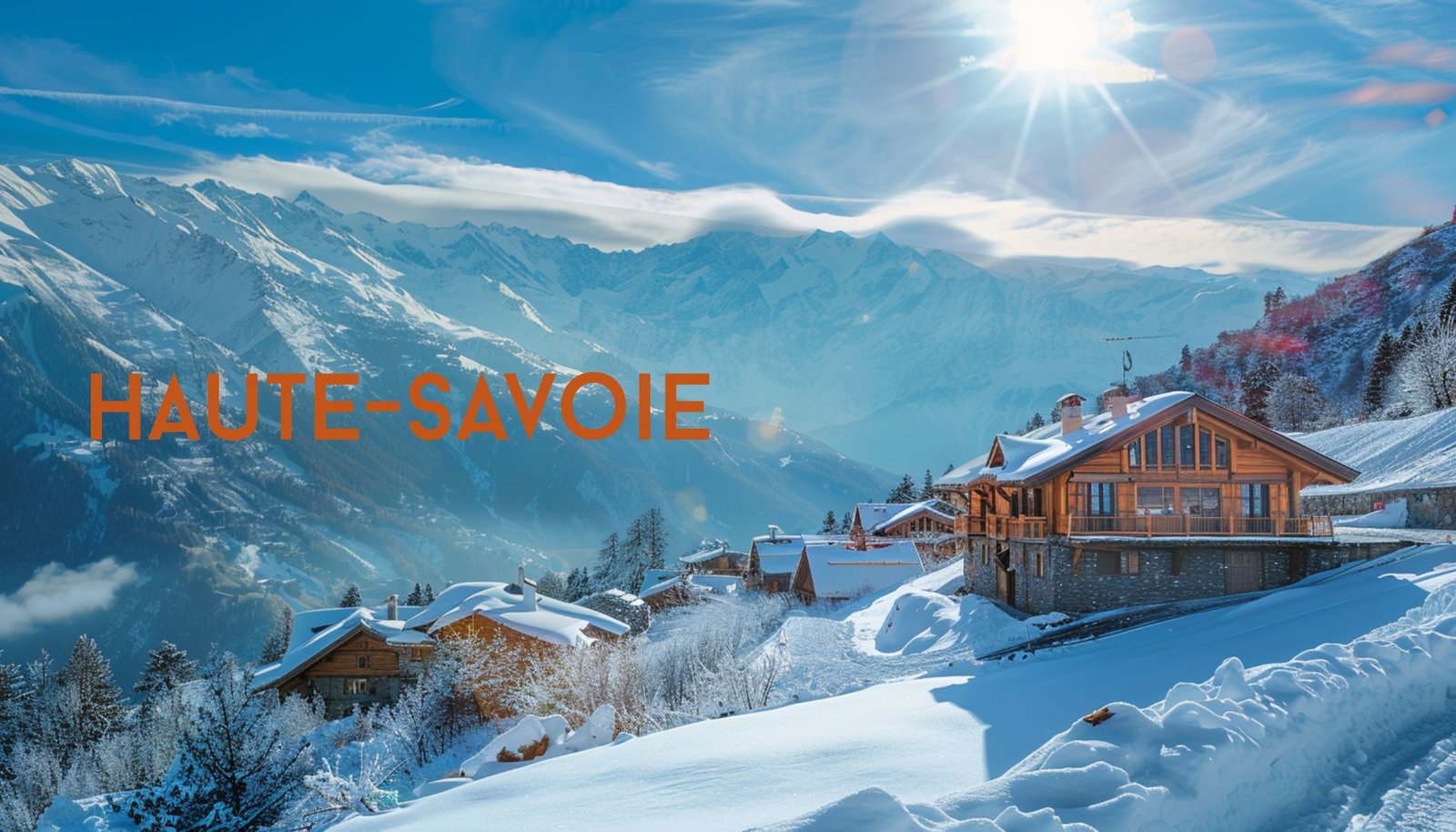 Chalet face au massif du Mont-Blanc, Haute-Savoie