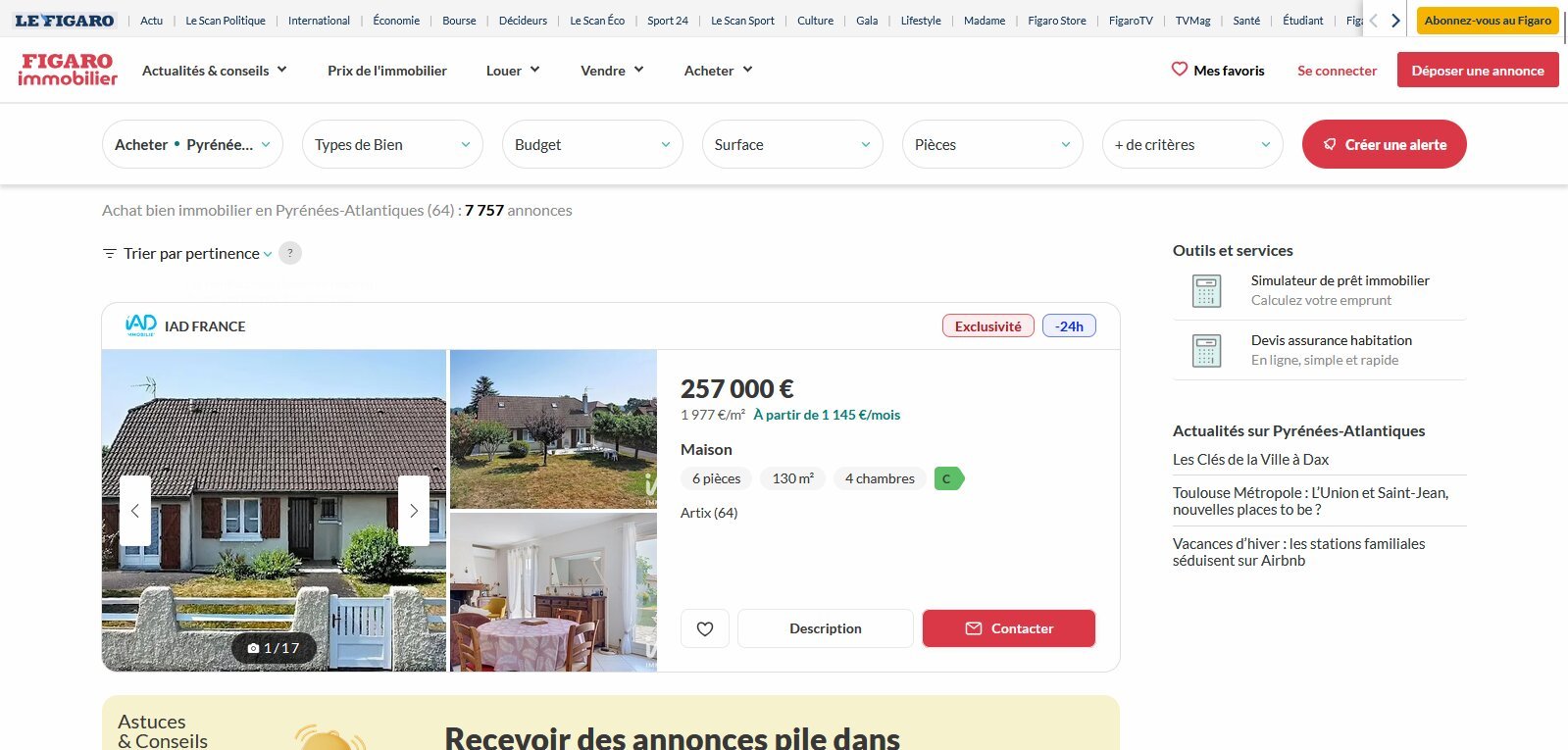 Le Figaro Immobilier, la signature d'un grand nom de la presse française