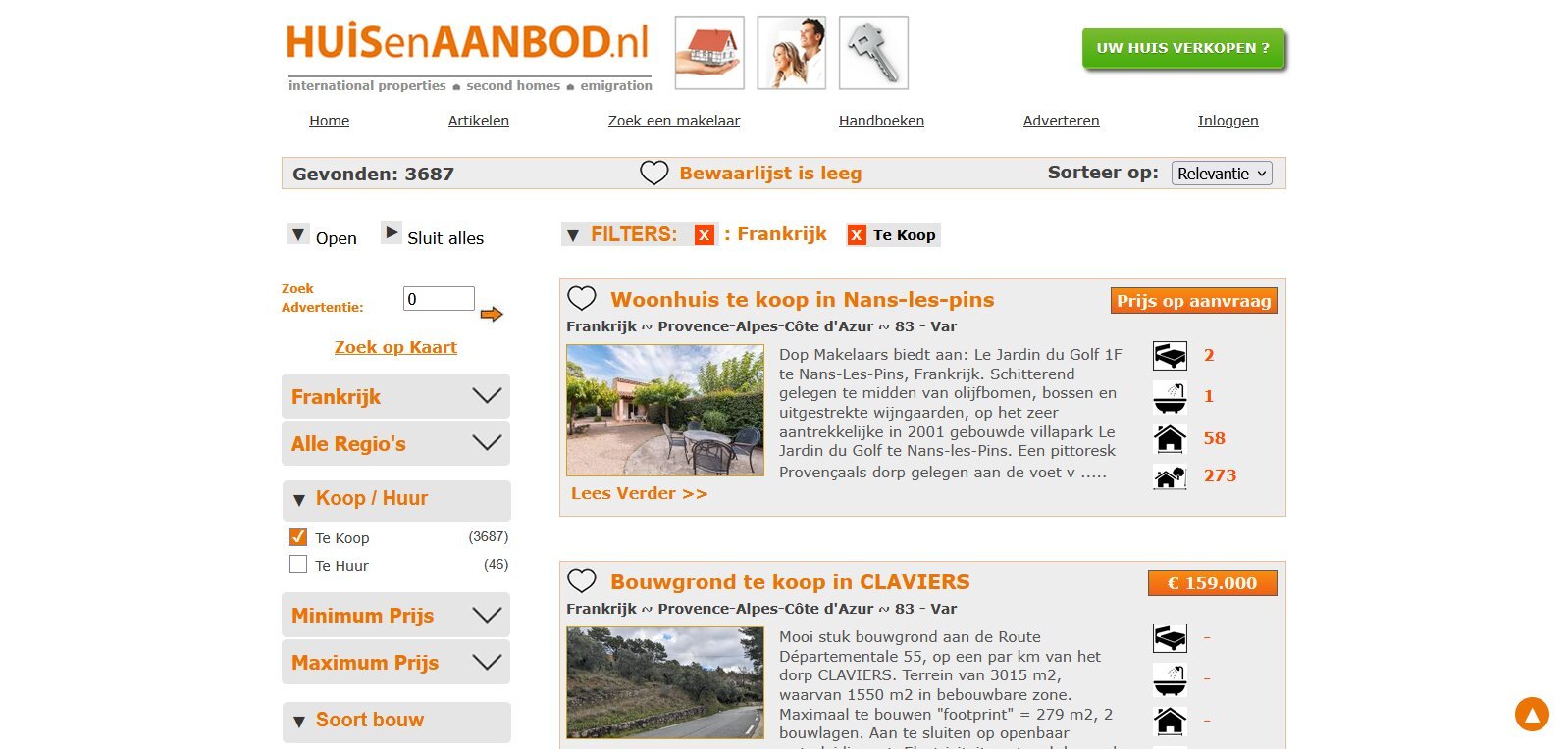 Huisenaanbod, la place de marché immobilière des Pays-Bas